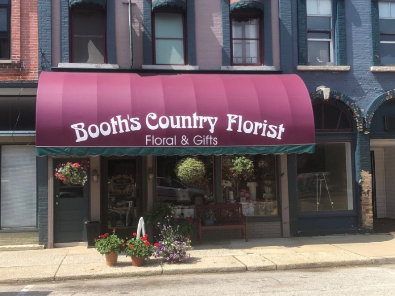 Digital Print Awning_Booth’s Country Florist