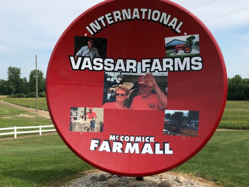 Digital Print Graphics_International Vassar Farms-McCormick Farmall_Satellite Dish