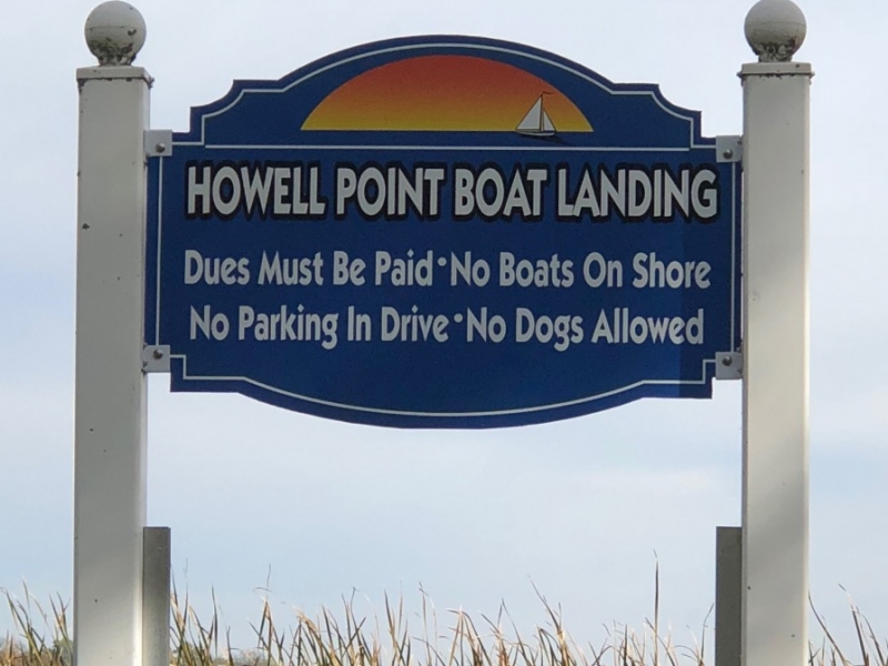 Printed Sign_Howell Point Boat Landing