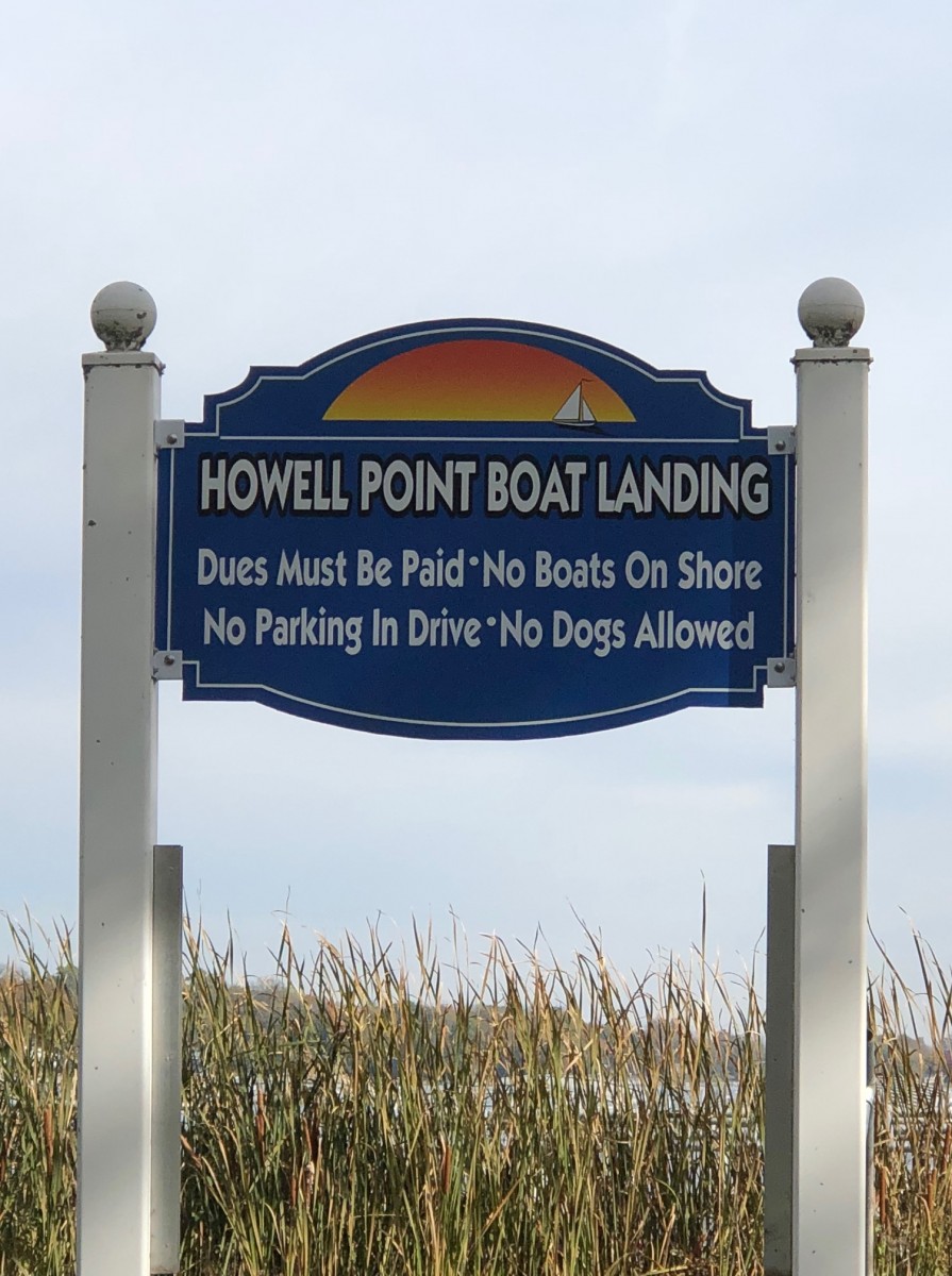 Printed Sign_Howell Point Boat Landing